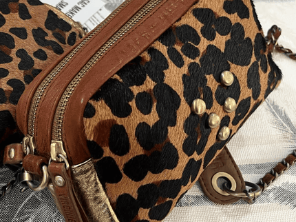 Bolsos Make Me Up Rock Animal Print Café