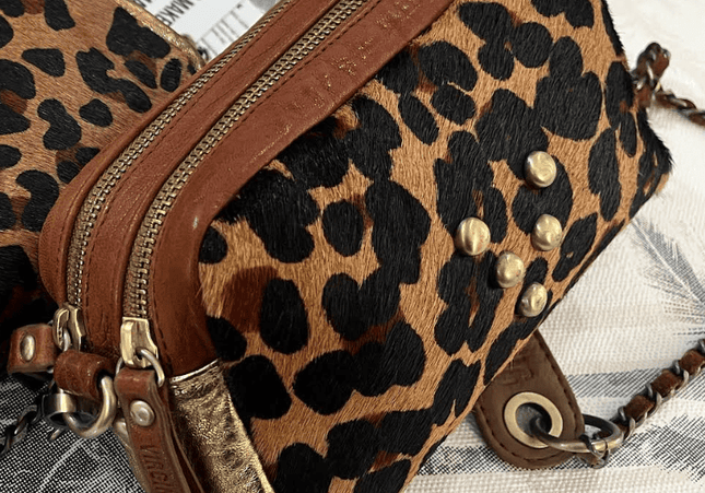 Bolsos Make Me Up Rock Animal Print Café