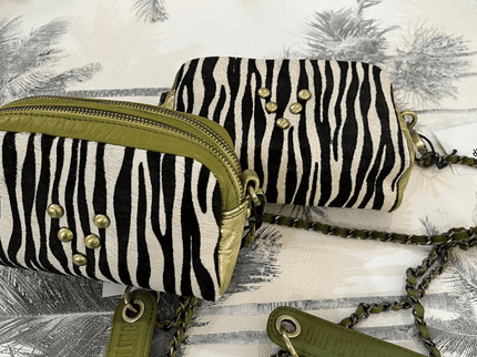 Bolsos Make Me Up Rock Pistacho Claro - Zebra