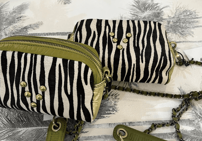 Bolsos Make Me Up Rock Pistacho Claro - Zebra