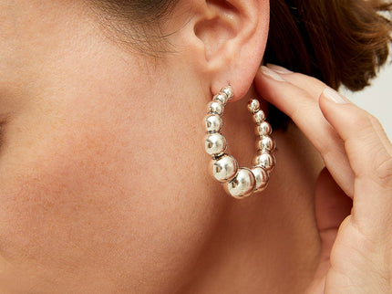 Pendientes De Aro Pequeños De Plata