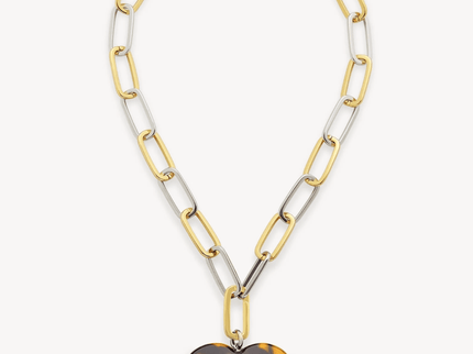 Collar Corazon Tortoise