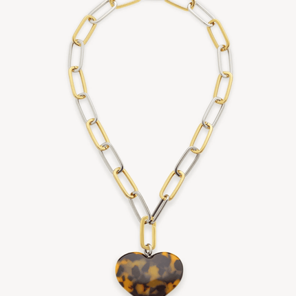Collar Corazon Tortoise