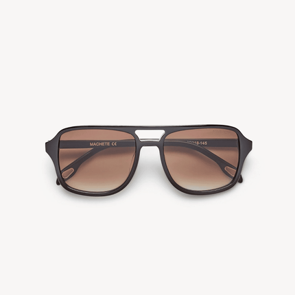 Gafas de sol de aviador fabricadas artesanalmente con acetato italiano reciclable.

