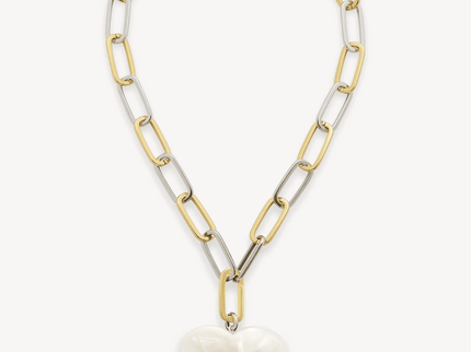 Collar Corazon Blancos