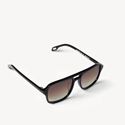 Gafas de sol de aviador fabricadas artesanalmente con acetato italiano reciclable. UV 400 para mujer