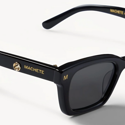 Gafas de sol rectangulares negras 