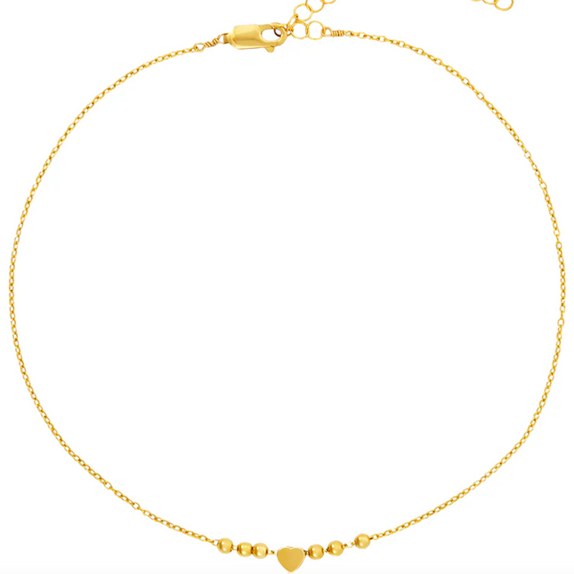 Collar Corazón Cadena Gold filled