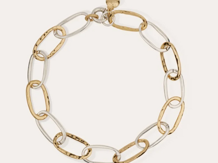 Collar de Malla Ovalada Bicolor