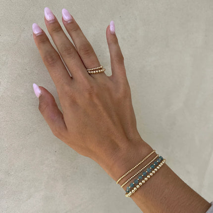 14k Gold Apatite Bracelet