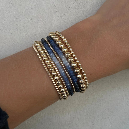 14K Gold Ombré Blue Sapphire Bracelet
