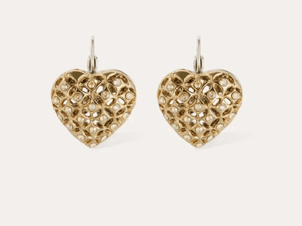 Pendientes De Corazón Con Diamantes De Imitación
