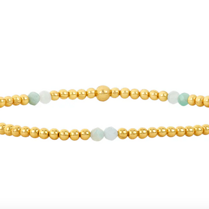 Amazonite Bracelet in 14k Gold