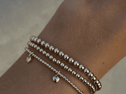 Pulsera Clásica Corazón 3 Charm