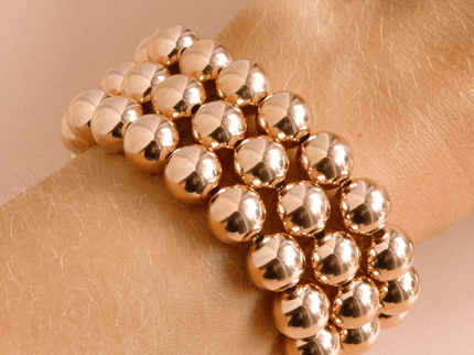 Pulsera Clásica Oro Rosa 10MM