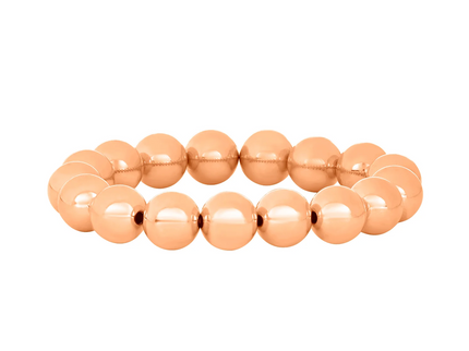 Pulsera Clásica Oro Rosa 10MM