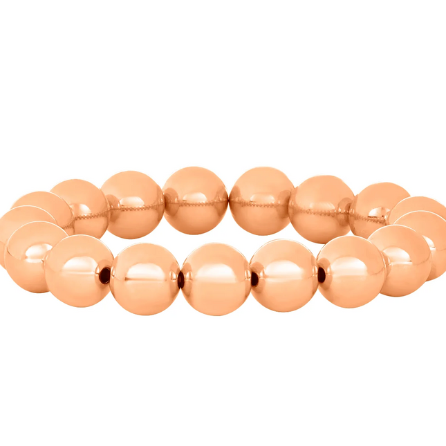 Pulsera Clásica Oro Rosa 10MM