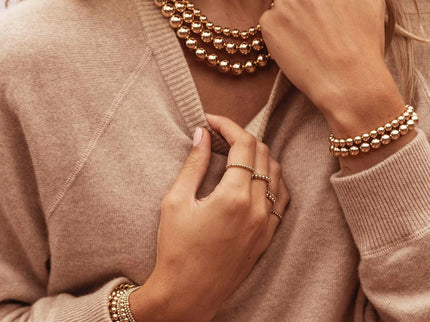 Pulsera Clásica Oro Rosa 3MM