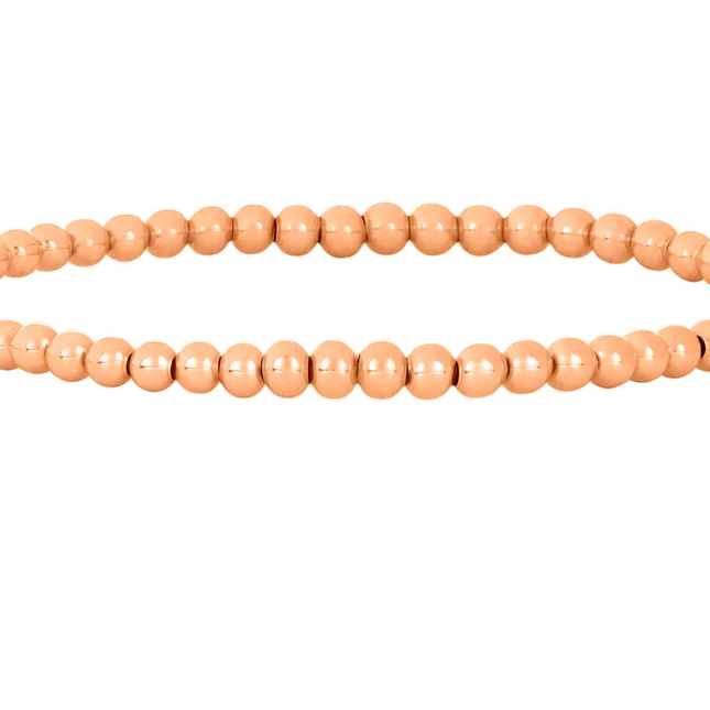 Pulsera Clásica Oro Rosa 3MM