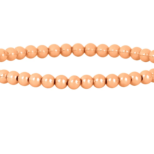 Pulsera Clásica Oro Rosa 4MM