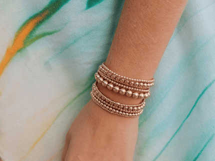 Pulsera Clásica Oro Rosa 5MM