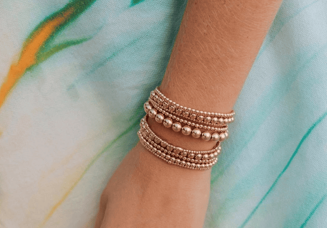 Pulsera Clásica Oro Rosa 5MM