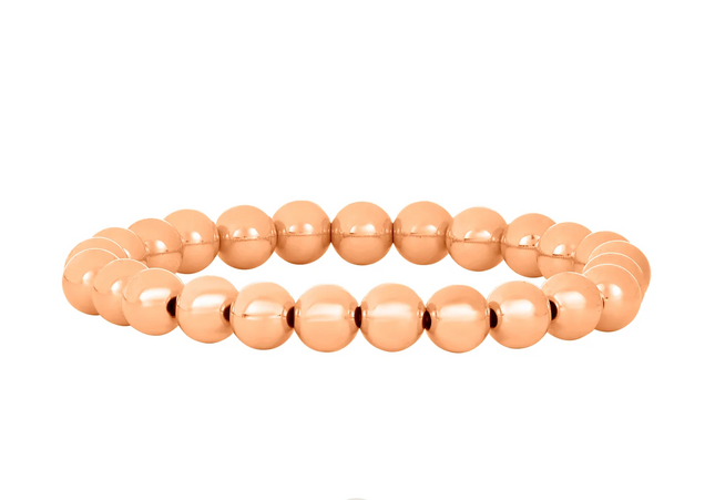 Pulsera Clásica Oro Rosa 7MM