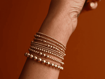 Pulsera Clásica Oro con Orzo Goldfilled 3MM