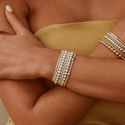 Sterling Silver and 2mm Gold Filled Wheat Chain Bracelet