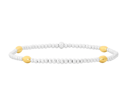 Pulsera Clásica Orzo Dorado 2MM