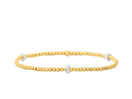 Pulsera Clásica Rondelle Plata 2MM