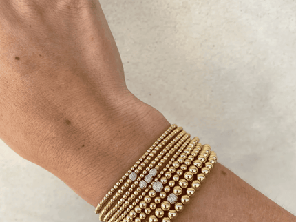 Pulsera Diamante Cuenta 2MM