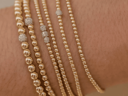 Pulsera Diamante Cuenta 2MM