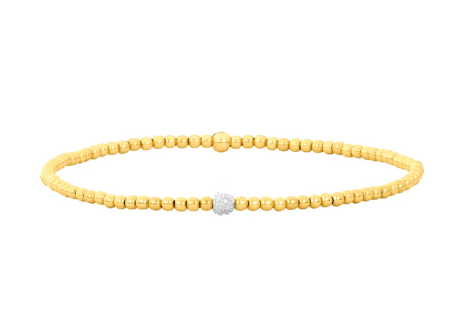 Pulsera Diamante Cuenta 2MM