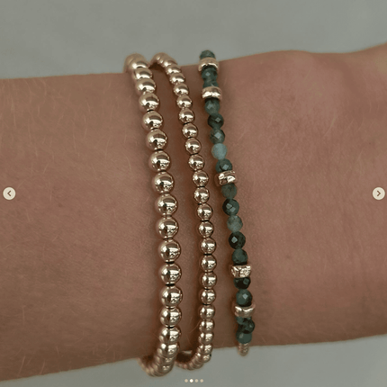 14k Gold Emerald Bracelet