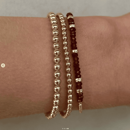 Garnet Bracelet in 14k Gold