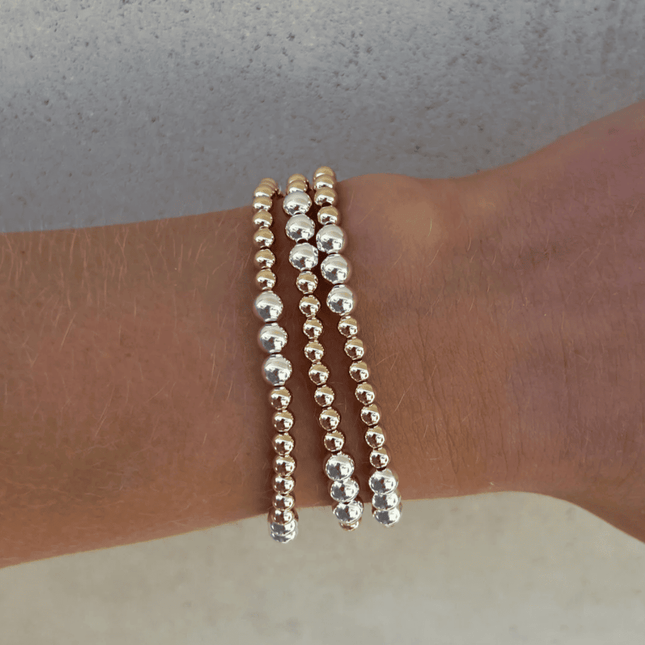 Pulsera Mix 4MM Oro y Plata 5MM