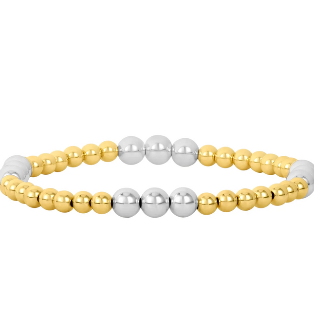 Pulsera Mix 4MM Oro y Plata 5MM