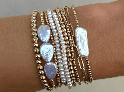 Pulsera Perlas Barra