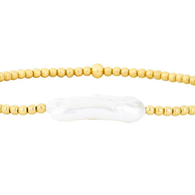 Pulsera Perlas Barra