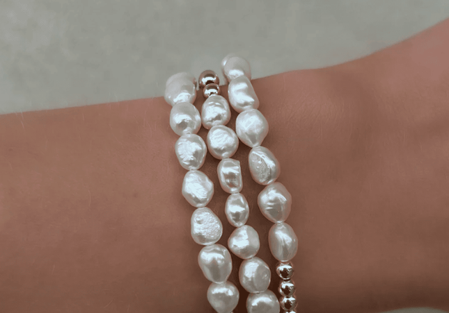 Pulsera Perlas Barrocas