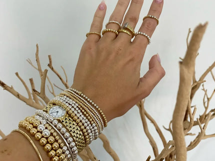 Pulsera Plata Oro Rondelle 3MM