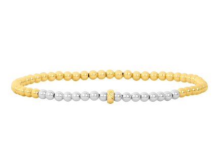 Pulsera Plata Oro Rondelle 3MM