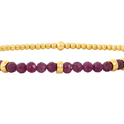 Ruby bracelet in 14k Gold