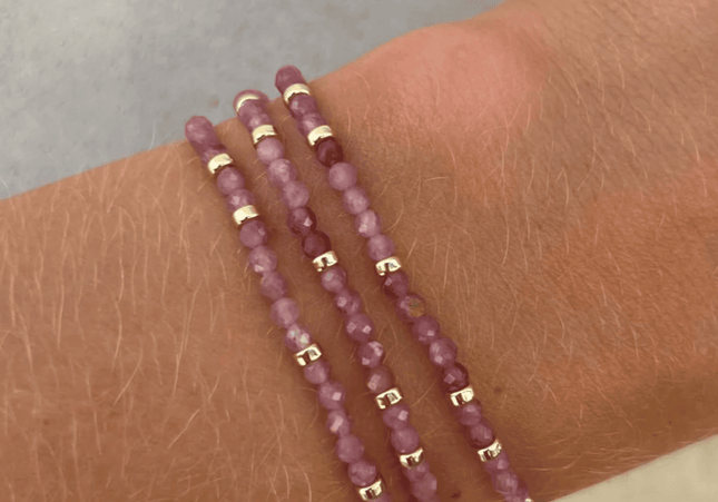 Pulsera Turmalina Rosa