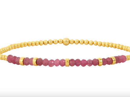 Pulsera Turmalina Rosa