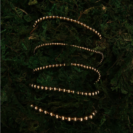 Pulsera elástica de 3 mm en oro 14K gold filled para uso diario
