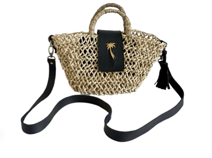 Bolsos Marche Pergola Kech (Palmera) Cuero Negro Mini