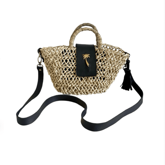 Bolsos Marche Pergola Kech (Palmera) Cuero Negro Mini