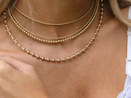 Collar Clásico Oro 4MM